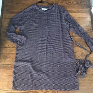 Loft button shirt dress with tie belt 👗